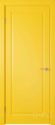 Межкомнатная дверь эмаль VFD Гланта, глухая, желтый 900x2000