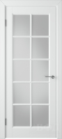 Межкомнатная дверь эмаль VFD Гланта 57ДО0, остеклённая, Polar белый