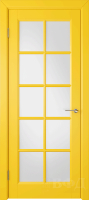 Межкомнатная дверь VFD Гланта, остеклённая желтый