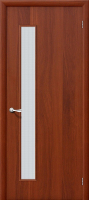 Межкомнатная дверь Гост ПО-1, остекленная, Л-11 итальянский орех