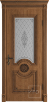 Межкомнатная дверь экошпон VFD Greta, остекленная, Honey Classic PB