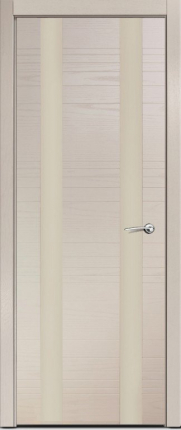 Межкомнатная дверь шпонированная Milyana ID D, остеклённая, капучино 900x2000