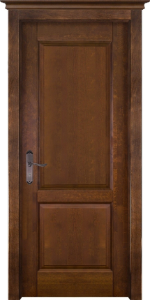Межкомнатная дверь из массива ольхи М5, глухая, античный орех 900x2000