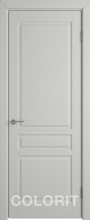Межкомнатная дверь К-2, глухая, светло-серый