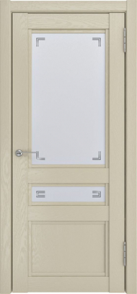 Межкомнатная дверь К-2, остеклённая, капучино