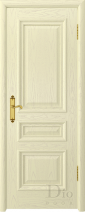 Межкомнатная дверь Кардинал - 2 багет каприз, глухая, ясень карамель патина золото