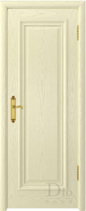 Межкомнатная дверь шпонированная DioDoor Кардинал-5 багет каприз, глухая, ясень карамель патина золото 900x2000