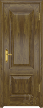 Межкомнатная дверь шпонированная DioDoor Кардинал, глухая, американский орех