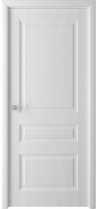 Межкомнатная дверь ПВХ Каскад, глухая, ясень белый 900x2000