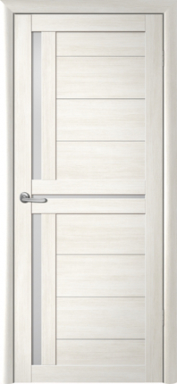 Межкомнатная дверь Кельн остеклённая белый кипарис мателюкс 900x2000