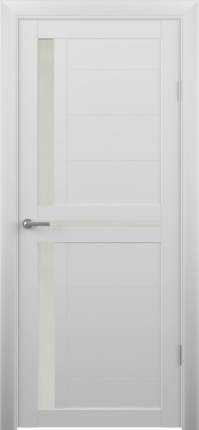 Межкомнатная дверь Кельн остеклённая кедр снежный мателюкс