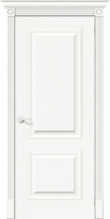 Межкомнатная дверь Классик-12, глухая, Whitey