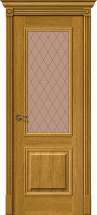 Межкомнатная дверь Классик-13, остеклённая, Natur Oak 900x2000