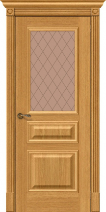 Межкомнатная дверь Классик-15.1, остеклённая, Natur Oak