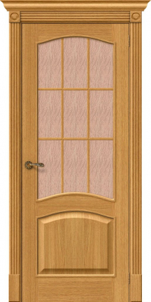 Межкомнатная дверь Классик-33, остеклённая, Natur Oak 900x2000
