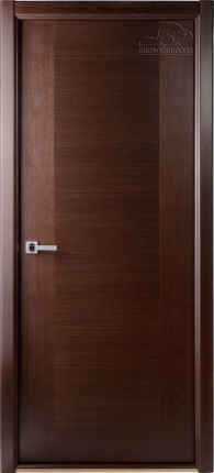 Межкомнатная дверь шпонированная Классика люкс, глухая, венге 900x2000