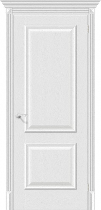 Межкомнатная дверь экошпон Bravo Классико-12, глухая, Virgin 900x2000