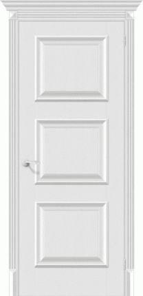 Межкомнатная дверь экошпон Bravo Классико-16, глухая, Virgin 900x2000