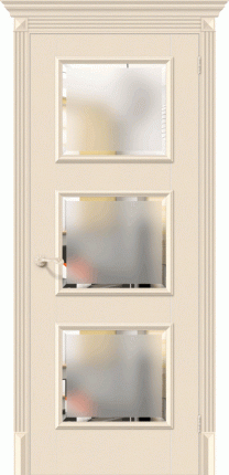 Межкомнатная дверь Классико-17.3, остеклённая, Ivory