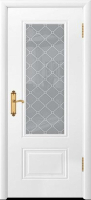 Межкомнатная дверь DioDoor Контур-1 остеклённая эмаль белая