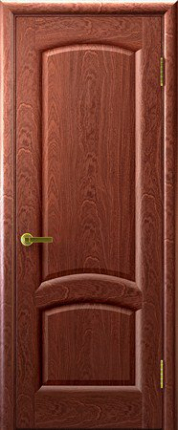 Межкомнатная дверь шпон Luxor Лаура, глухая, красное дерево