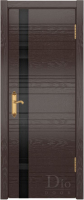 Межкомнатная дверь Лайн-1 остеклённая ясень венге