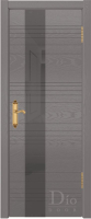 Межкомнатная дверь шпонированная DioDoor Лайн-3 остеклённая ясень графит