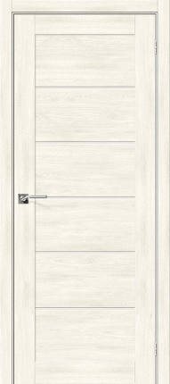 Межкомнатная дверь экошпон Bravo Легно-22 остеклённая Nordic Oak