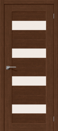 Межкомнатная дверь Легно-23, остеклённая, Brown Oak