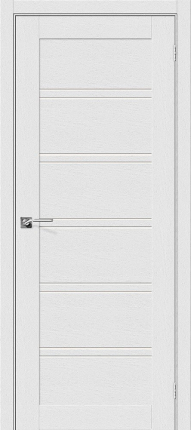 Межкомнатная дверь экошпон Bravo Легно-28, остекленная, Virgin, Magic Fog