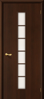Межкомнатная дверь ламинированная Лесенка, остеклённая, венге