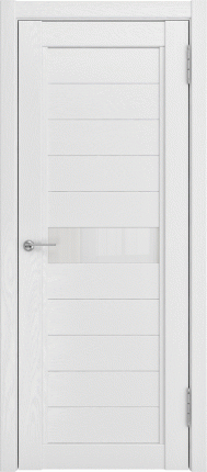 Межкомнатная дверь LH-1, остеклённая, белый снег