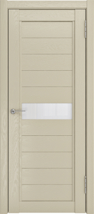 Межкомнатная дверь LH-1, остеклённая, капучино