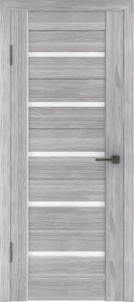 Межкомнатная дверь Line 1, остеклённая, серый дуб