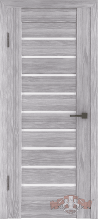 Межкомнатная дверь Line 3, остеклённая, серый дуб