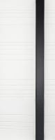 Межкомнатная дверь эмаль Шейл Дорс LP-11, глухая, белый, лакобель черное
