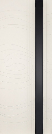 Межкомнатная дверь эмаль Шейл Дорс LP-15, глухая, ваниль, лакобель черное