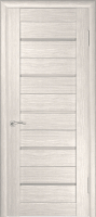 Межкомнатная дверь экошпон Luxor ЛУ-22, остеклённая, капучино