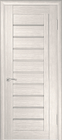 Межкомнатная дверь экошпон Luxor ЛУ-25, остеклённая, капучино