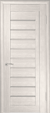 Межкомнатная дверь экошпон Luxor ЛУ-25, остеклённая, капучино