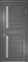 Межкомнатная дверь ЛУ-27, остеклённая, серый