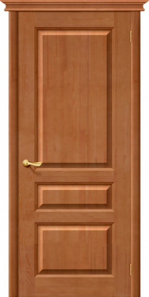 Межкомнатная дверь массив сосны М 5, глухая, светлый лак