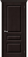Межкомнатная дверь массив сосны М 5, глухая, темный лак