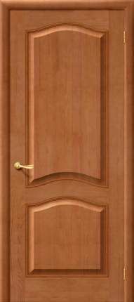 Межкомнатная дверь массив сосны М 7, глухая, светлый лак