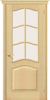 Межкомнатная дверь массив сосны М 7, остеклённая, остеклённая под окраску