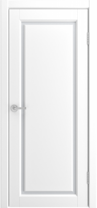 Межкомнатная дверь Мадрид-1, остекленная, RAL 9003, белый