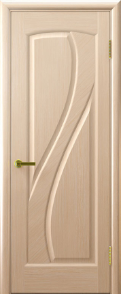 Шпонированная межкомнатная дверь Мария, глухая, Регидорс, беленый дуб