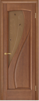 Шпонированная межкомнатная дверь Мария, остеклённая, Регидорс, анегри 74 тон