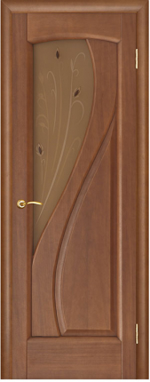 Межкомнатная дверь Мария, остеклённая, Регидорс, анегри 74 тон