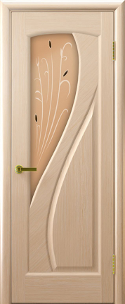 Межкомнатная дверь Мария, остеклённая, Регидорс, беленый дуб